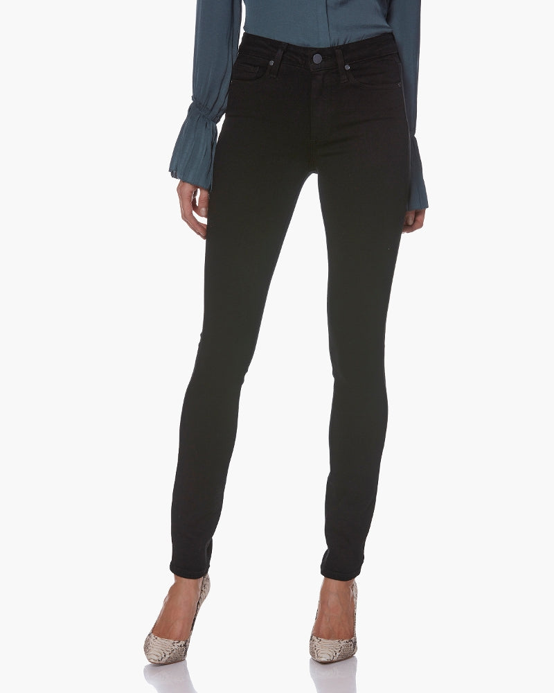PAIGE JEANS - Hoxton High Rise Ultra Skinny - Black Shadow