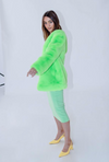 Mode & Affair Cleo Faux Jacket - Neon
