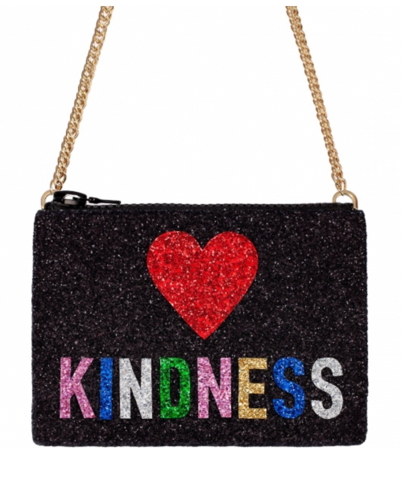 Kindness Glitter Cross-Body Bag