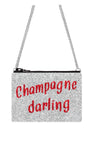 Champagne Darling Glitter Crossbody Bag