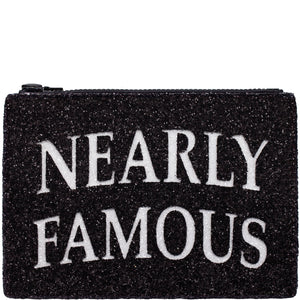 Nearly Famous Glitter Clutch Bag